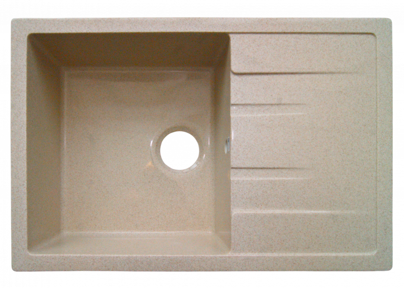 Мойка S-19 (бежевый) матовый 750*505
