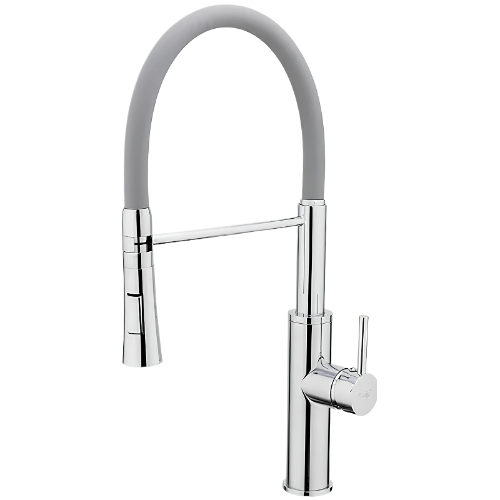 4452-6 Смеситель Кухня Frap гибкий излив, серый