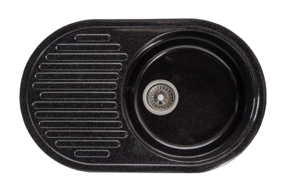 Мойка S-21 (черный) матовый 715*450