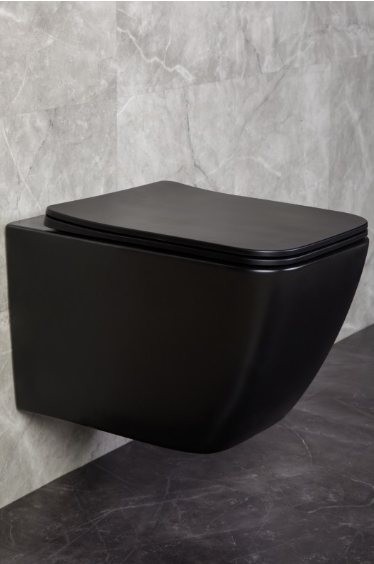 Унитаз подвесной Loretto безободковый (гориз., сиденье тонкое м/лифт) Z19-25MB