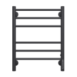 Полотенцесушитель TERMINUS Аврора КС П6 450*600 "черный матовый" электро (встроен. диммер)