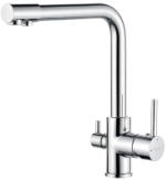 4055-3L Смеситель Кухня LED  шар d40 с вых.для питьевой воды