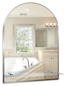 Зеркало MIXLINE "Аркада-люкс" 490*670 с полкой и фацетом