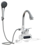 Смеситель- водонагреватель проточ. типа WH-004 (3.3 кВт, УЗО, д/умыв.,с лейкой,  индикатор) MIXLINE