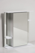 Зеркало-шкаф "Кристалл 600" белый
