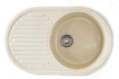Мойка S-21 (бежевый) матовый 715*450