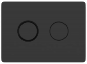 Кнопка ACCENTO CIRCLE для AQUA 50 пневматическая, пластик черный матовый