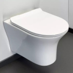 Унитаз подвесной COMFORTY 109 безободковый (сиденье дюро softclose тонкое, быстросъемное)