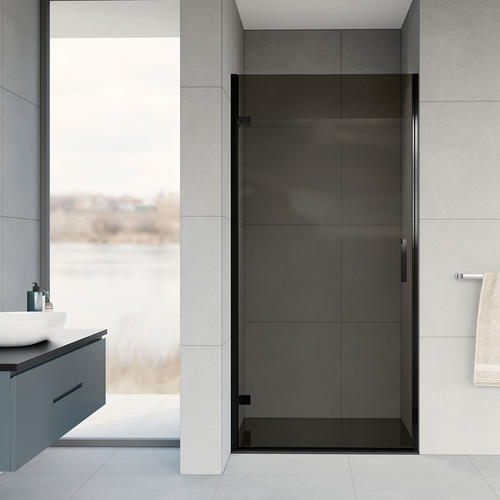 Душевая дверь Vincea 90*200 Flex черная, стекло тонированное/8мм VDP-1F900CGB