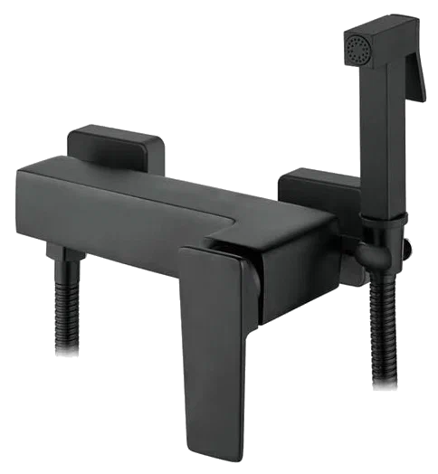 5278ВL Смеситель гигиенический душ LED настенный (черный)