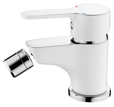 5003LW Смеситель Биде LED белый/хром