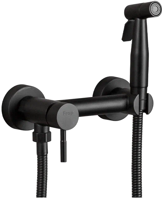 7503-6 Гигиенический душ со смесителем FRAP, черный