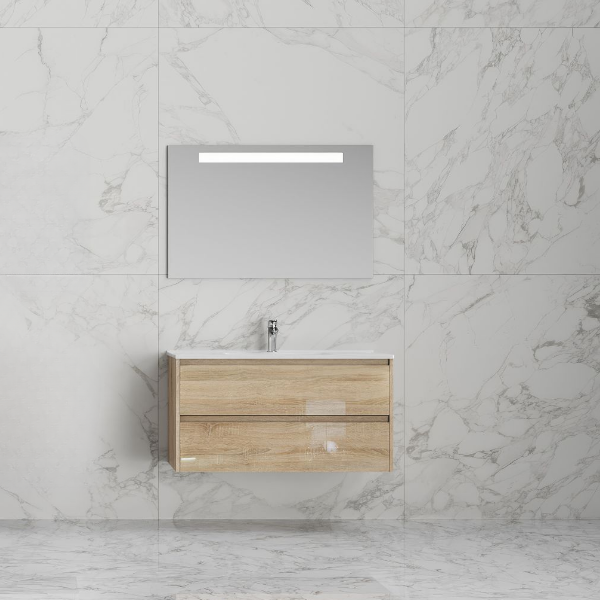 Тумба "Карат 70" подвесная, 2 ящ., (сонома)