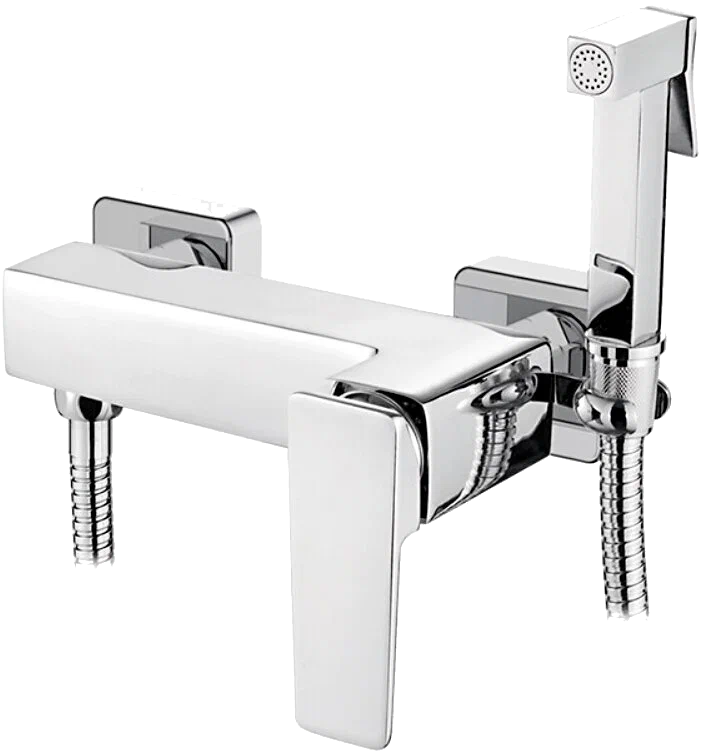 5278L Смеситель гигиенический душ LED настенный