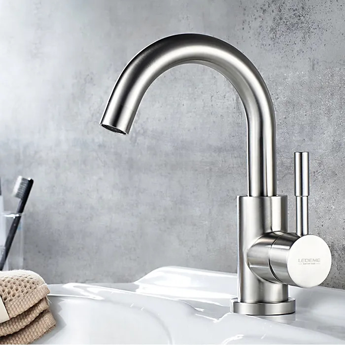 1098-3L Смеситель Тюльпан LED (нерж.)