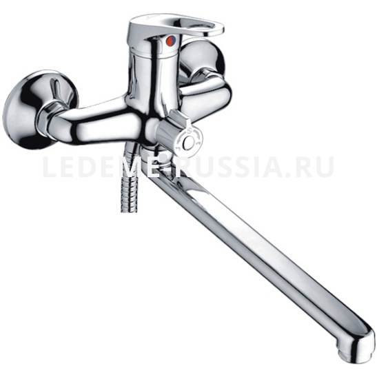 2214L Смеситель Ванна LED 35к с отв L-нос