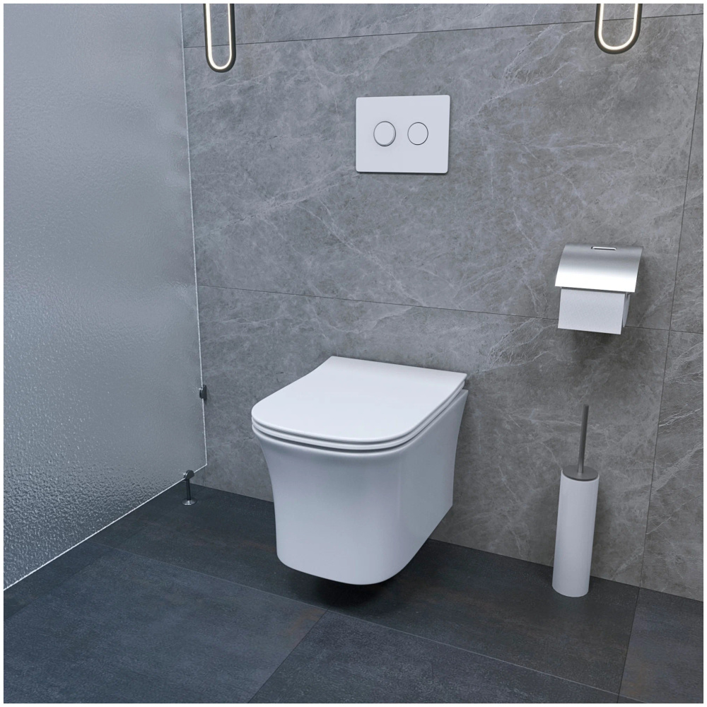 Унитаз подвесной "MARMOLADA ARIA" (безободковый, сиденье м/лифт)