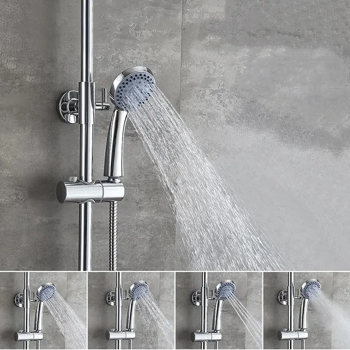 2403L Смеситель Ванна LED с душевой стойкой шар.d.35