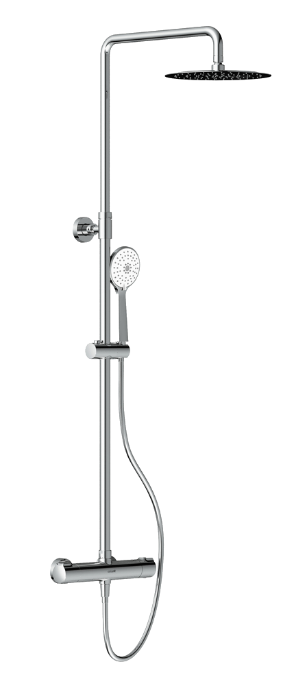 Душевая система ODRA (смеситель термостат.) душ 3 режима, шланг 150 PVC, А63069
