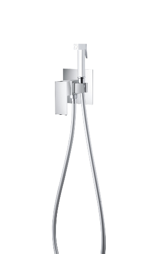 DA1514501 Смеситель с гигиеническим душем встраиваемый D&K хром