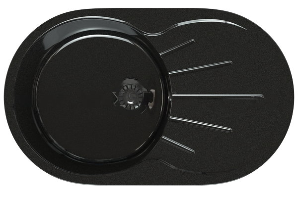 Мойка MC- 5 черный металлик глянец 460*735 мм