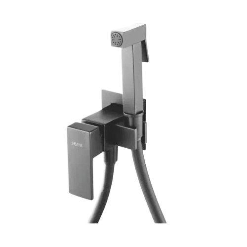 Смеситель Shevanik S127T с гигиеническим душем, оруж. сталь