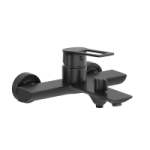 Смеситель для ванны AVRORA Elite AV3231 с коротким изливом в матовом черном цвете