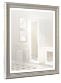 Зеркало MIXLINE "Марсель" 630*780 серебро, сенсорный выключатель, багет
