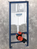 Система инсталляции Grohe RAPID SL д/подв. унитаза, кнопка квад. Skate Cosmopolita 38772001