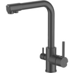 4055U-3L Смеситель Кухня LED с вых.для питьевой воды (темно-серый)
