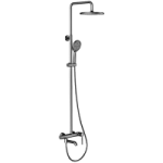 G2406-9 Душевая система GAPPO с верх. душем и ручной лейкой, оруж. сталь