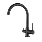 56B5216-Black Смеситель Elghansa KITCHEN Pure Water для кухни (для фильтра) с бок. перекл., черный