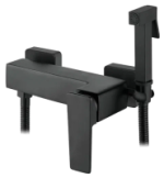 5278ВL Смеситель гигиенический душ LED настенный (черный)