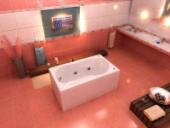 Ванна акрил "КЭМЕРОН" 120х70 в компл. с каркасом (без фолдона)