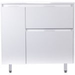 Тумба напольная Style Line "Барселона 90" R с выкатной корзиной, белая