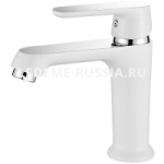1077WL Смеситель Тюльпан LED, белый/хром