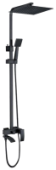 G2407-6 Душевая система GAPPO с верх. душем и ручной лейкой, черный