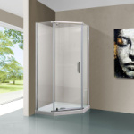 Душевой уголок Vincea 90*90*190 Stresa хром, стекло прозрачное VSP-1S900CL