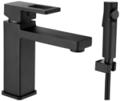 Смеситель Shevanik S8271Н с гигиеническим душем, черный